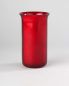 Preview: Ewiglichtglas rubinrot 16 cm geschwungene Form
