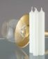 Preview: 50 Stabkerzen aus Ceresin weiss 196 x 21 mm