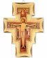 Preview: Franziskuskreuz 32 x 43 cm Holzkreuz mit Kunstdruck
