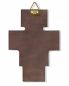 Preview: Franziskuskreuz 7 x 10 cm Holzkreuz mit Kunstdruck