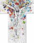 Preview: Wandkreuz 21 x 13 cm aus Glas bunt