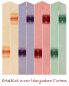 Preview: Stola beige, Gobeline Kreuze eingewebt 140 cm