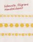 Preview: Chorrock Tevira + Wolle creme mit gelb 100 cm