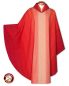 Preview: Kasel Harmonie rot mit Schalkragen, 138 cm lang
