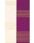 Preview: Wendestola weiß & violett 160 cm Handwebstoff