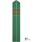 Preview: Stola Grün Handwebstoff, eingewebtes Kreuz 150 cm lang