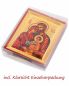 Preview: Ikone Heilige Familie Siebdruck 6,5 x 8 cm mit Aufsteller