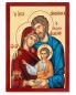 Preview: Ikone Hl. Familie 11 x 14 cm kolorierter Golddruck