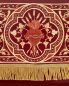 Preview: Baldachin 210 x 155 cm roter Samt reich bestickt