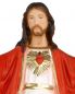 Preview: Herz Jesu Figur 30 cm hoch Resin handkoloriert