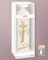 Preview: Hochzeitskerze 250 x 80 mm verziert mit Ringe - Tauben