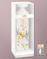 Preview: Hochzeitskerze gold silber 275 x 80 mm Tauben & Herz
