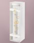 Preview: Hochzeitskerze oval 240 mm silber gold Ringe & Blumen