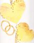 Preview: Hochzeitskerze oval 240 mm Ringe & Herzen vintage