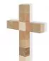 Mobile Preview: Wandkreuz 12 Apostel aus Holzwürfel 36 x 20 cm
