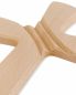Preview: Wandkreuz 14 x 25 cm aus solidem Buchenholz, modern