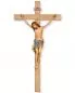 Mobile Preview: Wandkreuz schlicht 47 cm Christus geschnitz koloriert