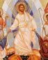 Preview: Ikone 19,5 x 26,5 cm Auferstehung Christi Siebdruck