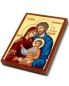 Preview: Ikone Hl. Familie 11 x 14 cm kolorierter Golddruck