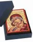 Preview: Ikone Madonna Glikofilusa Siebdruck 7 x 10 cm, im Etui