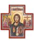 Preview: Kreuzikone Pantokrator 14 x 14 cm mit Buch