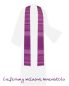 Preview: Kasel violett gesticktes Brustkreuz schlicht 134 cm