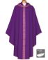Preview: Kasel violett 100% Wolle mit Kragen und Mitteltab