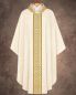 Preview: Kasel weiß mit Kragen, 125 cm lang, 154 cm breit