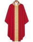 Preview: Kasel rot mit Kragen, 125 cm lang, 154 cm breit