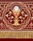 Preview: Baldachin 210 x 155 cm roter Samt reich bestickt