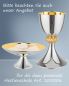 Preview: Kelch Edelstahl "4 Evangelisten" 18,5 cm hoch