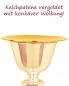 Preview: KelchpateneMessing vergoldet 15cmØ - IHS Kranz Gravur