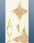 Preview: Marienkerze 600 x 70 mm AVE mit goldenen Lilien