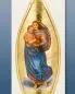 Preview: Marienkerze 600 x 70 mm Sixtinische Madonna