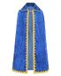 Preview: Sternsingerumhang Samt blau, Größe M, Länge 105 cm