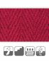Preview: Kokosläufer120 cm breit, Fischgrat rot, unbeschichtet
