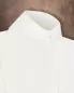Preview: Erstkommunionalbe 135 cm PE weiß mit Kapuzenkragen