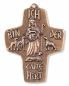 Preview: Kommunionkreuz Guter Hirte Bronze 7,5 x 9,5 cm
