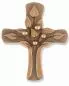 Preview: Kreuz bronziert 8 x 9,5 cm Früchte des Lebens