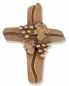 Preview: Kommunionkreuz Ampelos 7,5 x 9,5 cm bronziert
