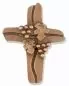 Mobile Preview: Kommunionkreuz Ampelos 7,5 x 9,5 cm bronziert