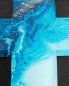 Preview: Glaskreuz 115 x 145 mm bedruckt harmonische Farbgebung