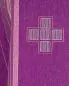 Preview: Kasel violett 3 Kreuze gestickt Wolle & Seide m. Kragen