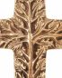 Preview: Wandkreuz  16,5 x 20 cm Lebensbaum Bronze