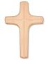 Preview: Wandkreuz Buchenholz natur 20 x 12 cm schlicht