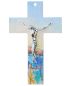 Preview: Wandkreuz 34 x 22 cm aus Glas "Himmel & Erde"