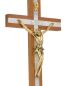 Preview: Wandkreuz mit goldfrabenem Christuskorpus 25 x 12,5 cm