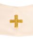 Preview: Priesterstola weiß  gesticktes IHS Symbol in Goldfarbe