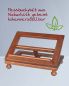 Preview: Lesepult 23,5 x 30 cm Holz braun gebeizt, verstellbar
