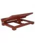 Mobile Preview: Tischpult Holz 40 x 30 cm braun gebeizt verstellbar